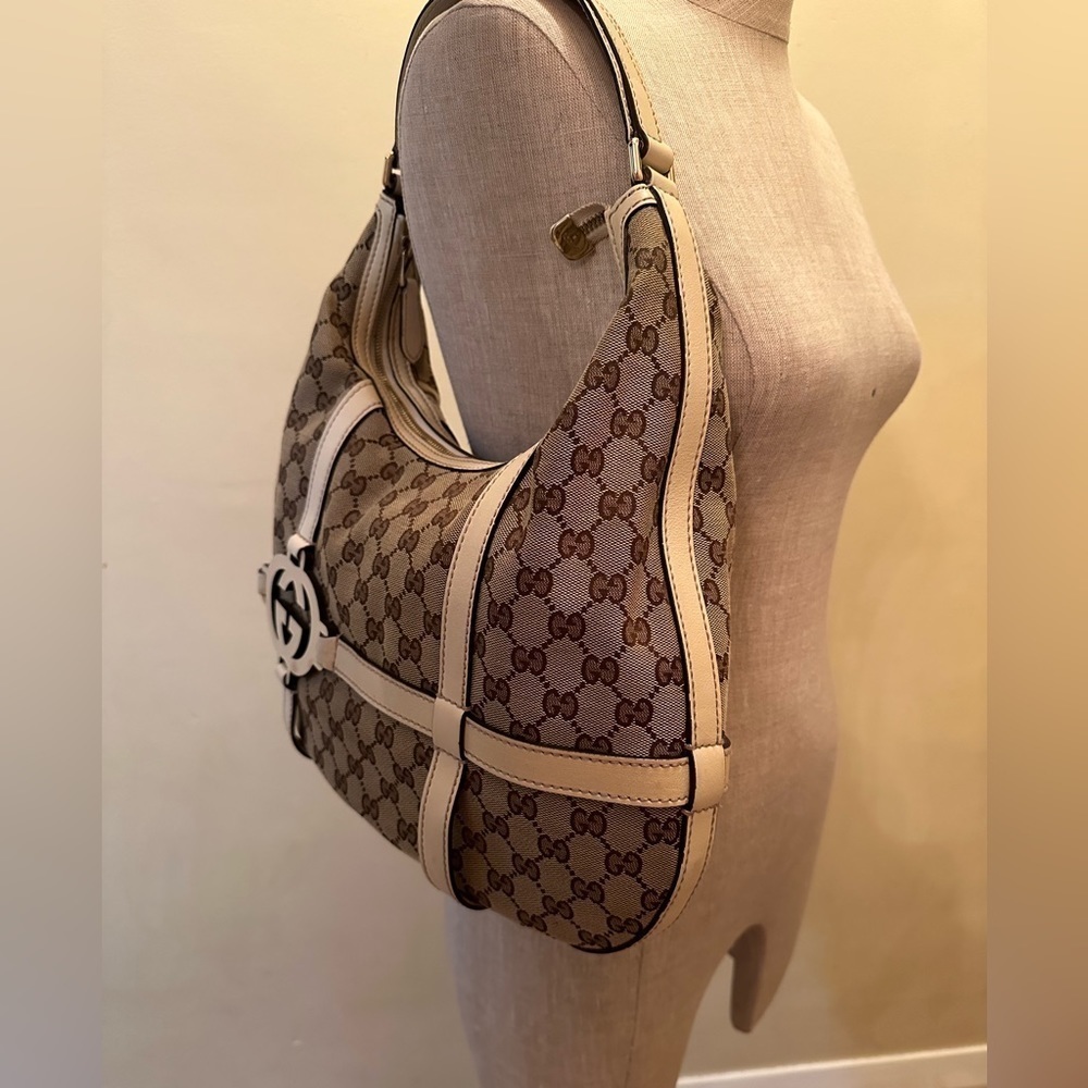 GUCCI guccissima canvass monogram shoulder bag
